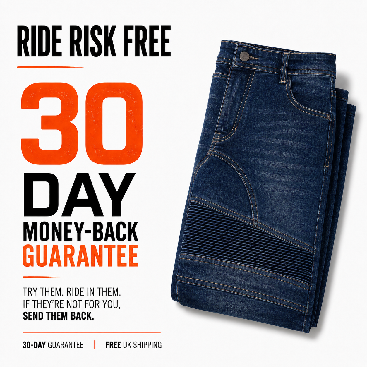 TRIXO™ Reinforced Comfort Riding Jeans