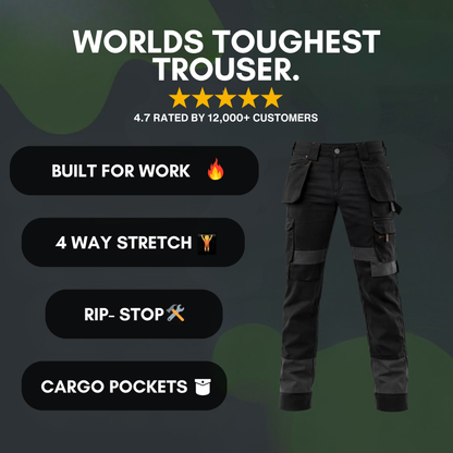 TRIXO™ Ultra-Stretch Pro Work Cargo Trousers