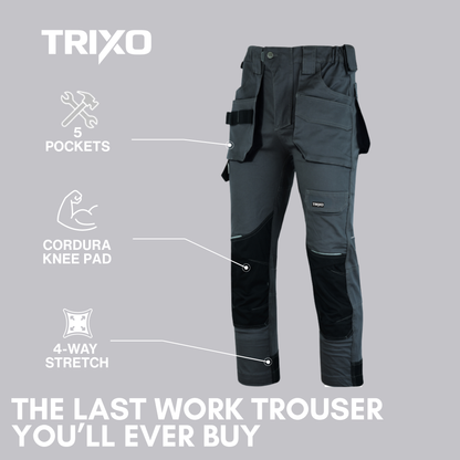 TRIXO™ Ultra-Stretch Pro Work Cargo Trousers