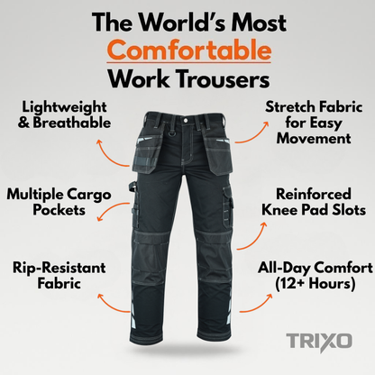 TRIXO™ Ultra-Stretch Pro Work Cargo Trousers