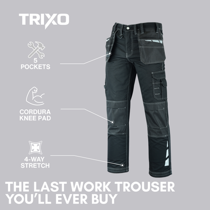 TRIXO™ Ultra-Stretch Pro Work Cargo Trousers