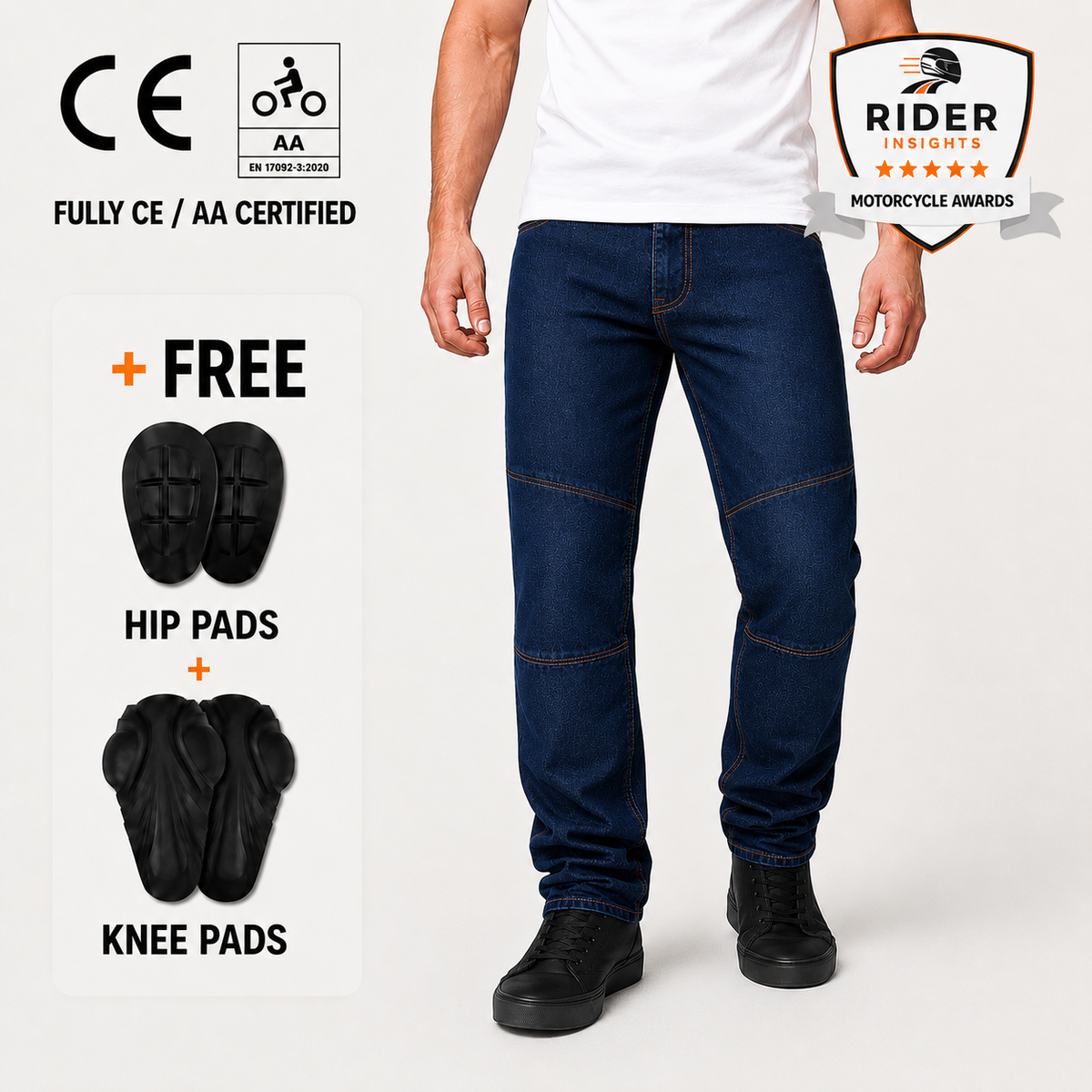 TRIXO™ All-Weather CE AA Motorcycle Jeans