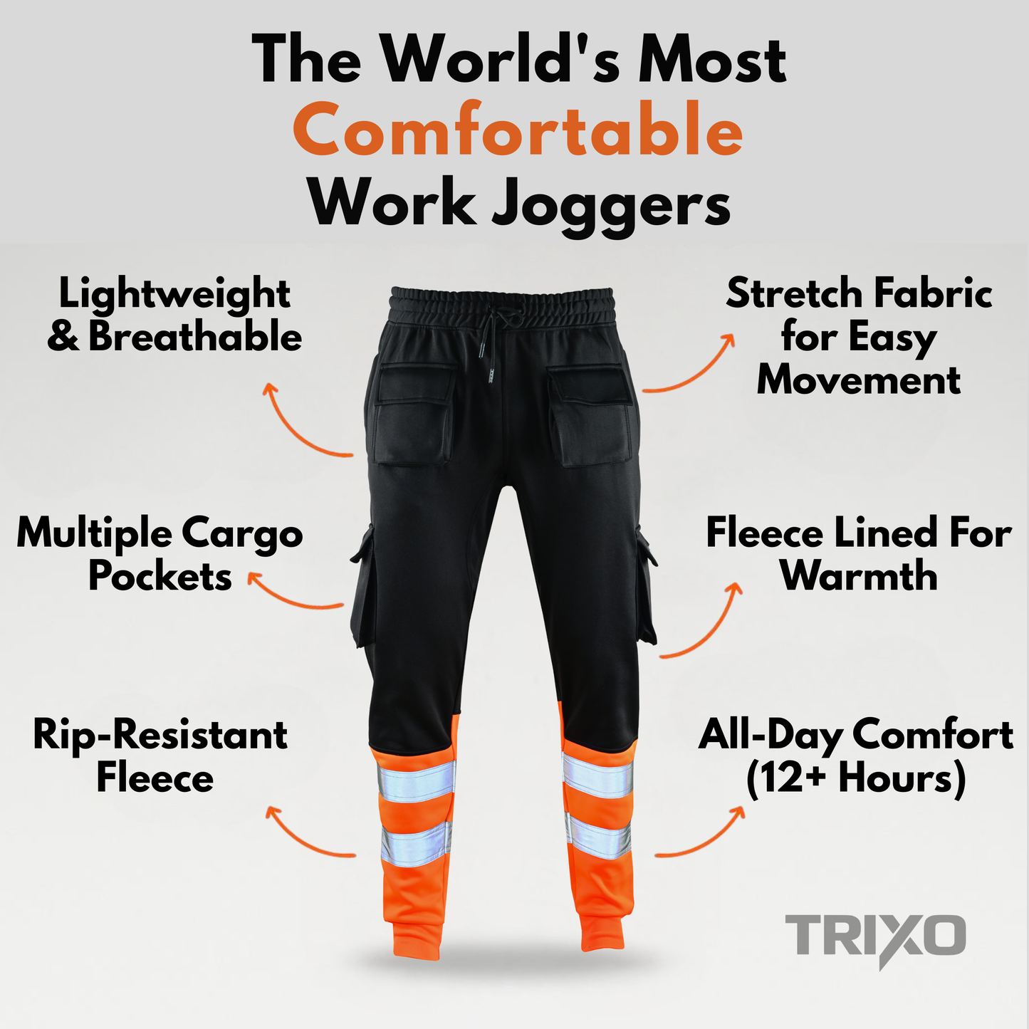 TRIXO™ Ultra-Stretch Slim Fit Work Cargo Joggers