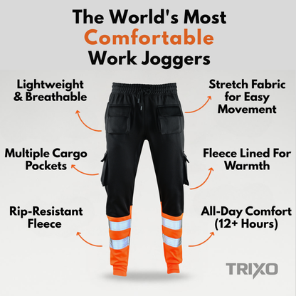 TRIXO™ Ultra-Stretch Slim Fit Work Cargo Joggers