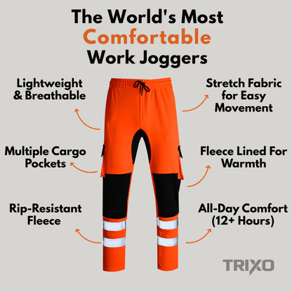TRIXO™ Ultra-Stretch Regular Fit Work Cargo Joggers