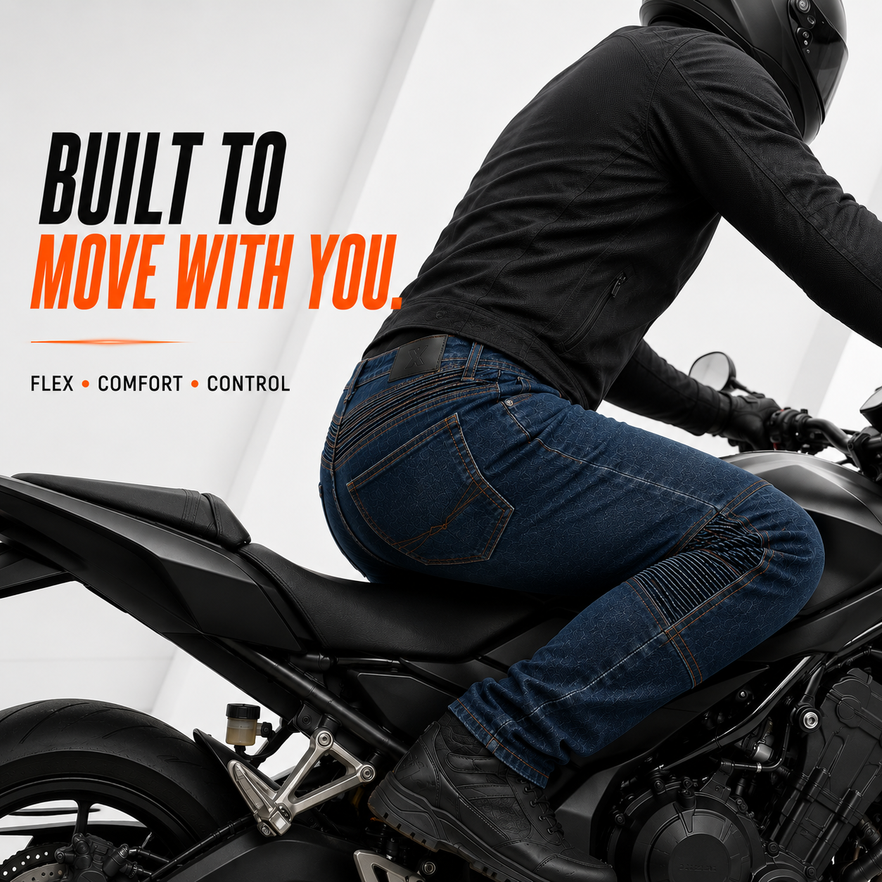 TRIXO™ Reinforced Comfort Riding Jeans