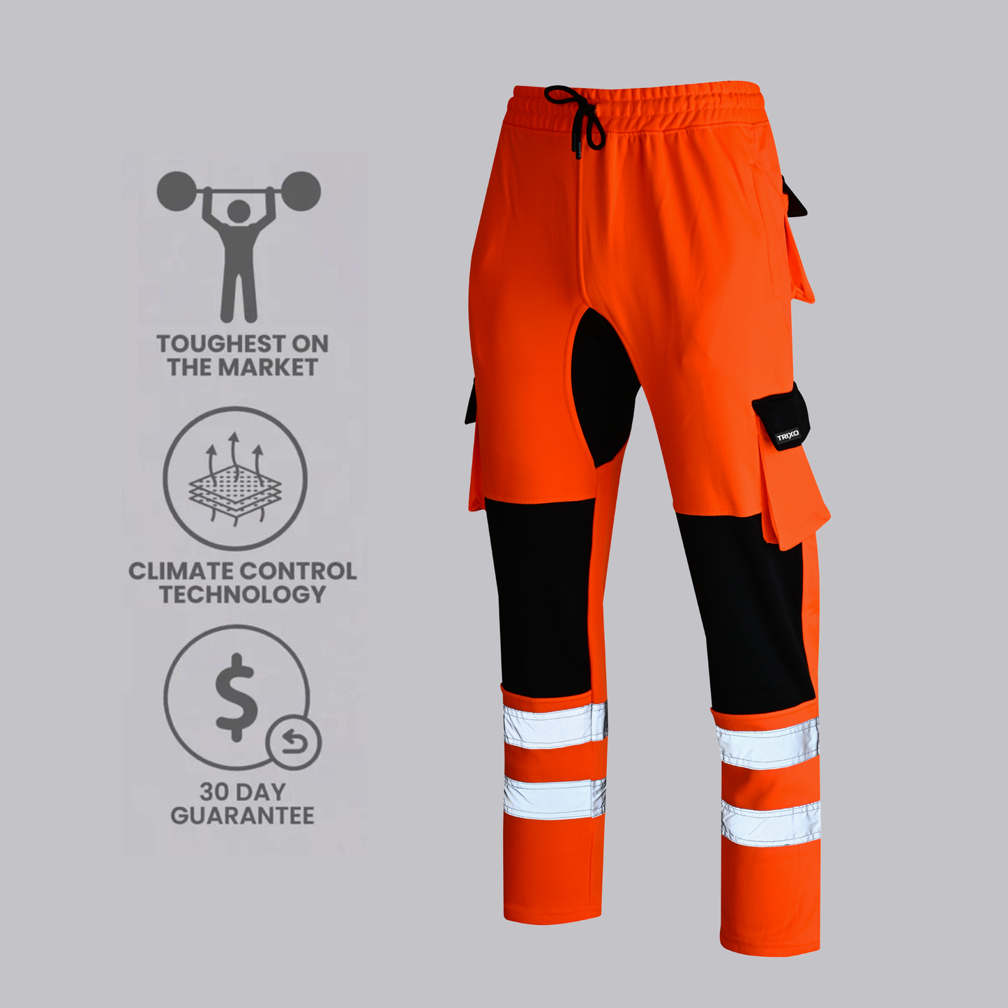 TRIXO™ Ultra-Stretch Regular Fit Work Cargo Joggers