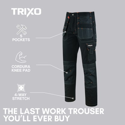 TRIXO™ Ultra-Stretch Pro Work Cargo Trousers