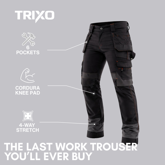 TRIXO™ Ultra-Stretch Pro Work Cargo Trousers