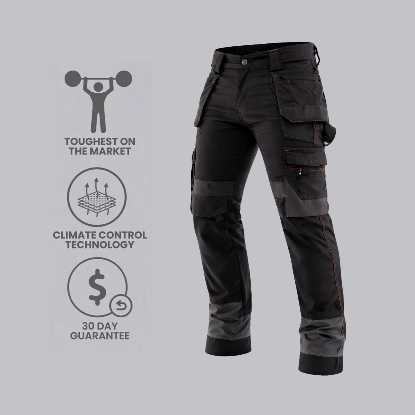TRIXO™ Ultra-Stretch Pro Work Cargo Trousers