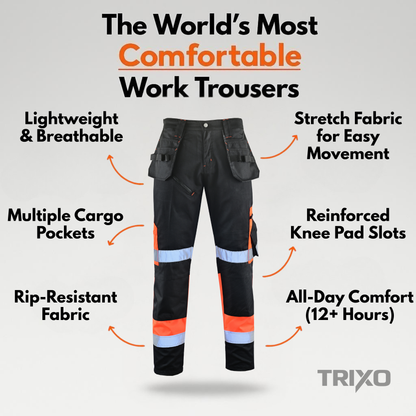 TRIXO™ Ultra-Stretch Pro Work Cargo Trousers
