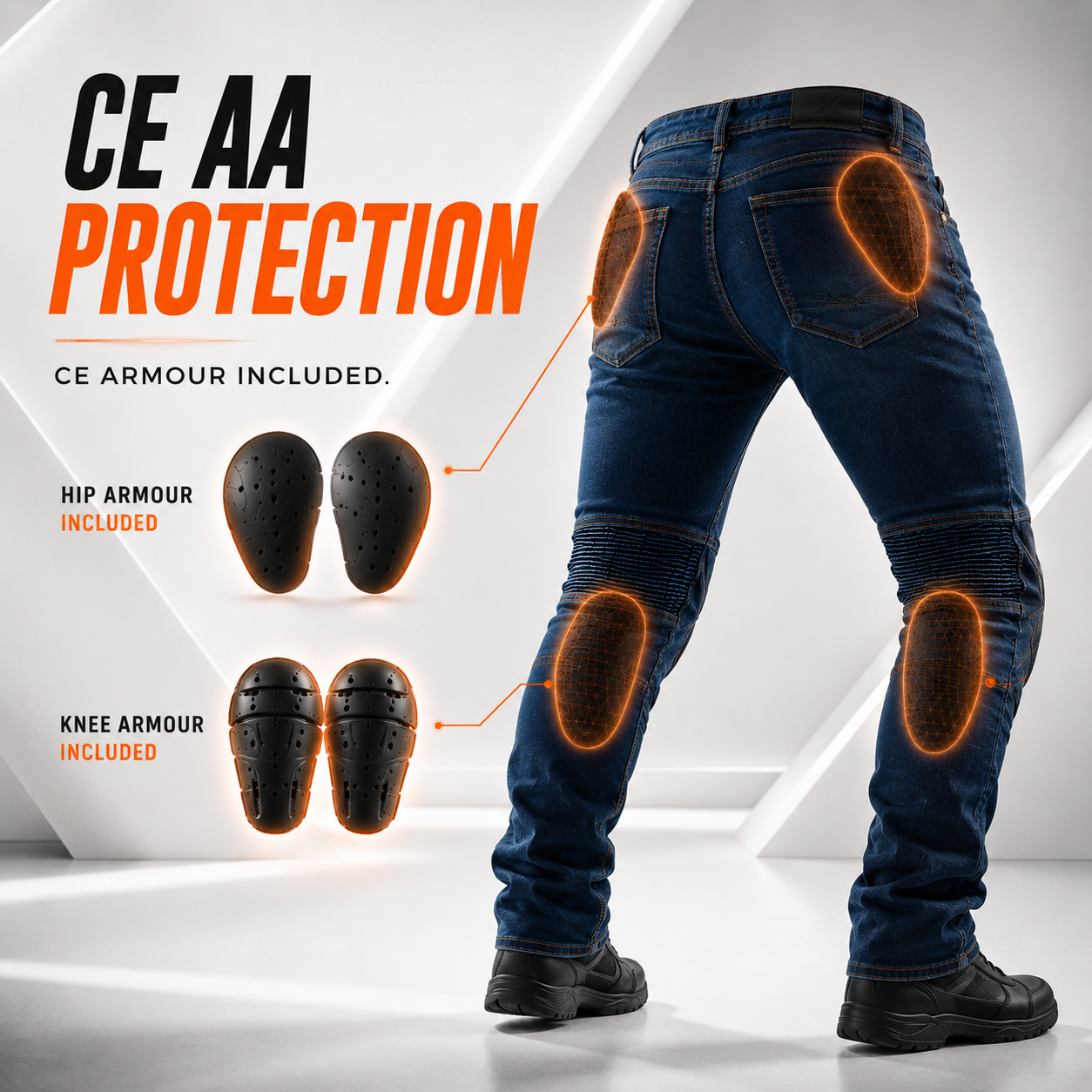 TRIXO™ Reinforced Comfort Riding Jeans